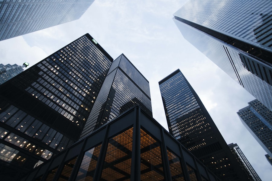 Financial district towers